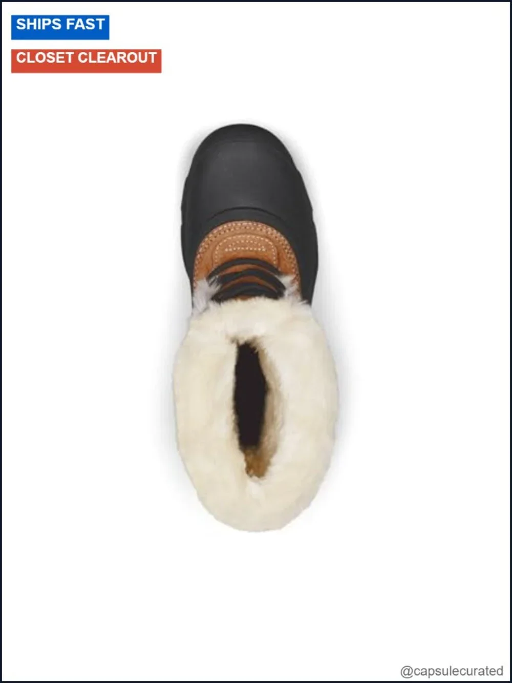 Waterproof Suede Lace-Up Winter Snow Boots with Faux Fur Cuff